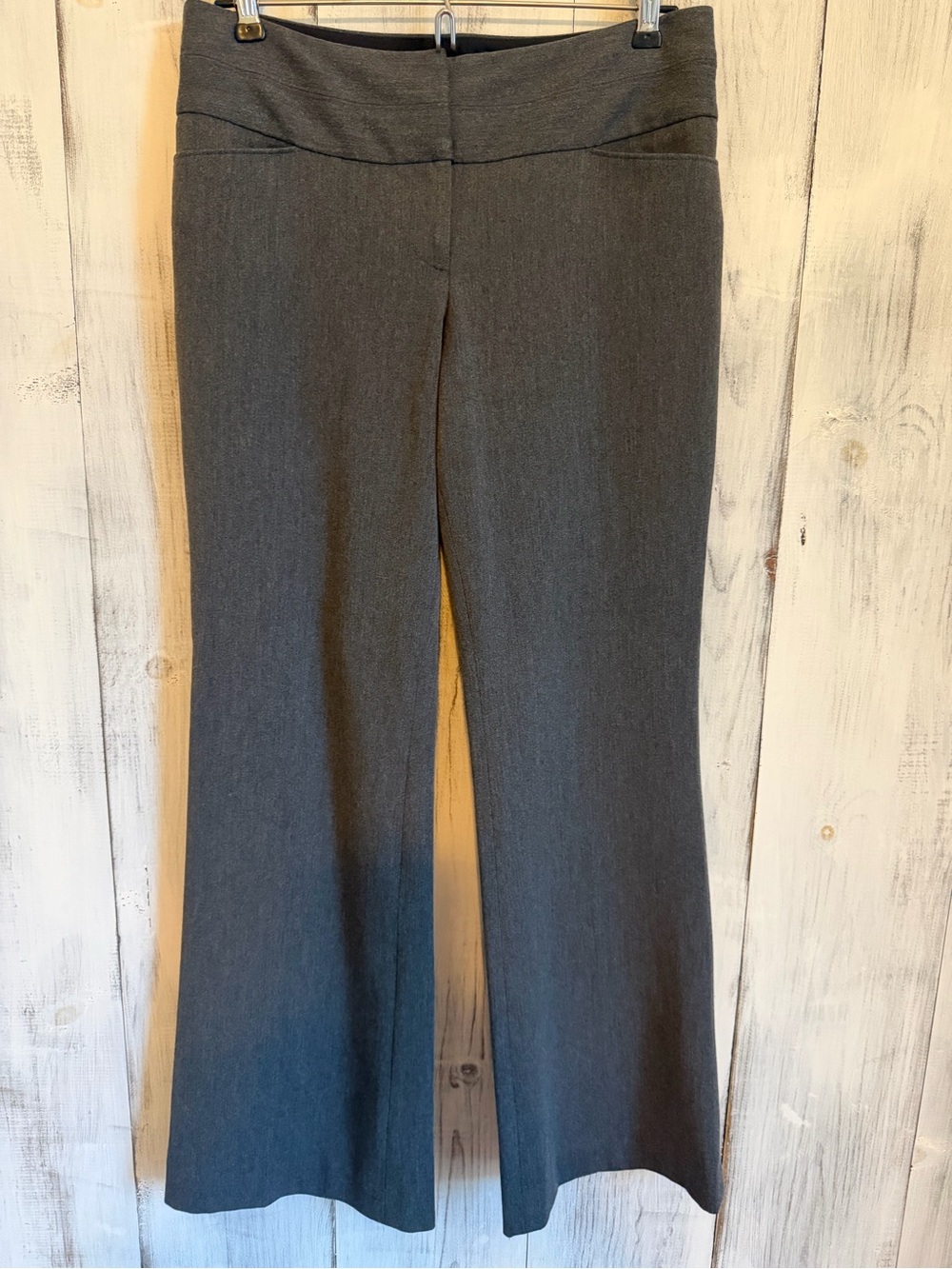 Express Gray Flare Dress Trousers
